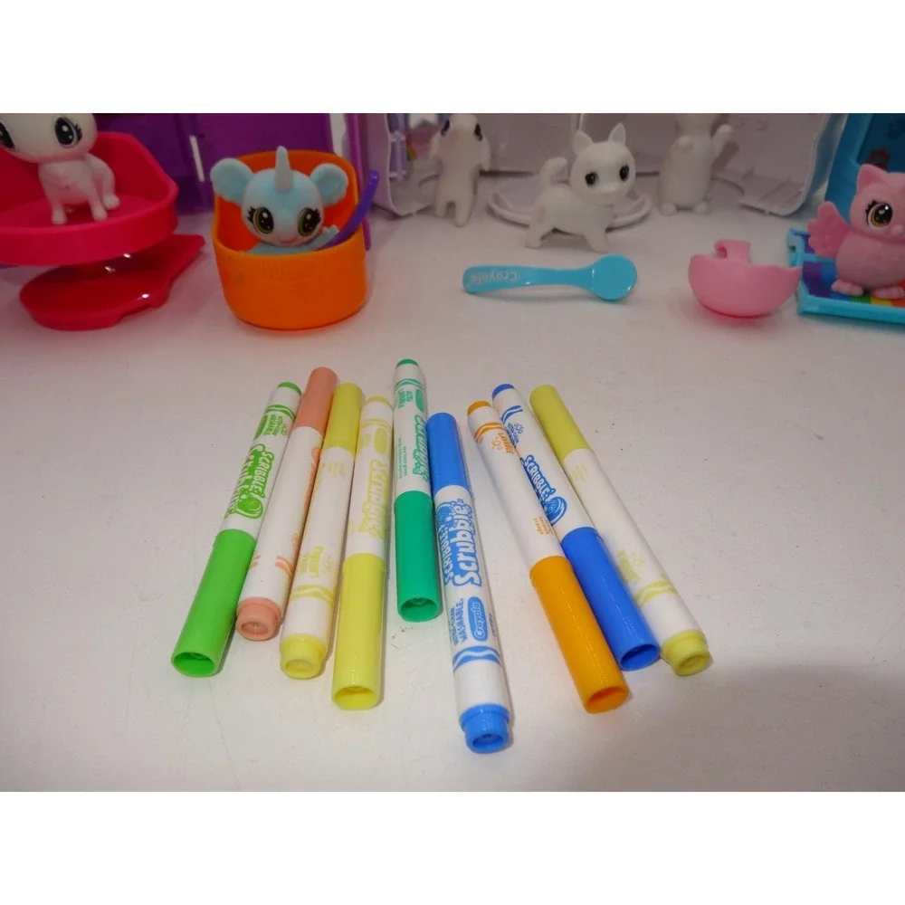 Crayola Scribble Scrubbies Pets Vet Set Tattoo Shop Cloud House and pets